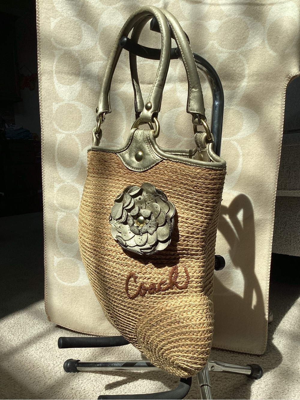 Coach Bleeker Straw Tote M0868-F13373 - Picture 2 of 7